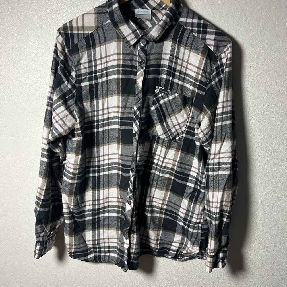 Plaid Button-Up Shirt